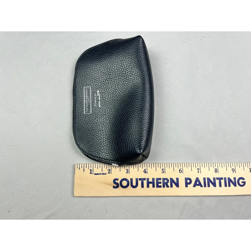 The White Company British Airways Black Pebbled Amenity Pouch Travel Bag